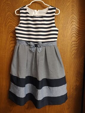 Bonnie Jean Girl's Sleeveless Striped Dress